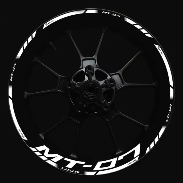 For Yamaha MT-07 17 Inch Wheel Hubs Improved Decal MT 07 Rim Reflective Stickers