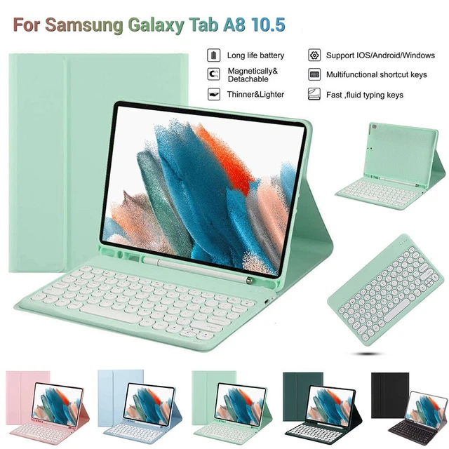 Keyboard Mouse Case for Samsung Galaxy Tab A8 10.5 2022 2021 Soft TPU Back Cover