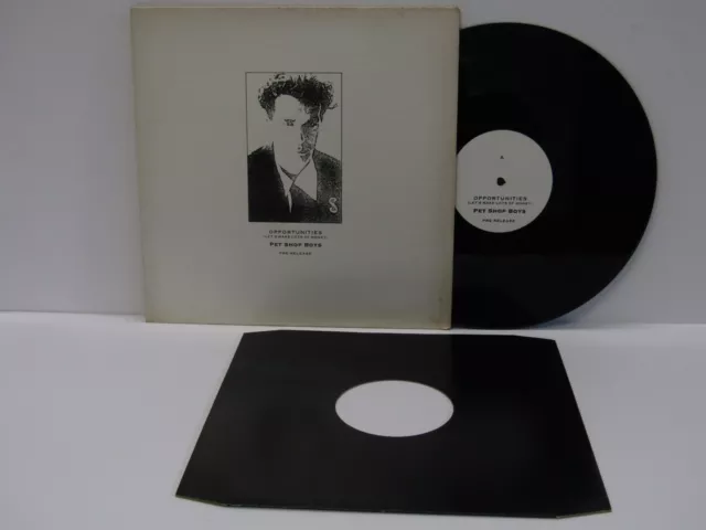 80s Electronic Pop PET SHOP BOYS opportunities 1985 UK Promo 12" Vinyl 45 VG