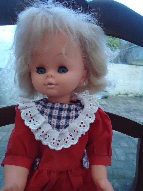 Ancienne Poupée Clodrey Blonde En Polyflex 40 Cm - Made In France - Années 50/60