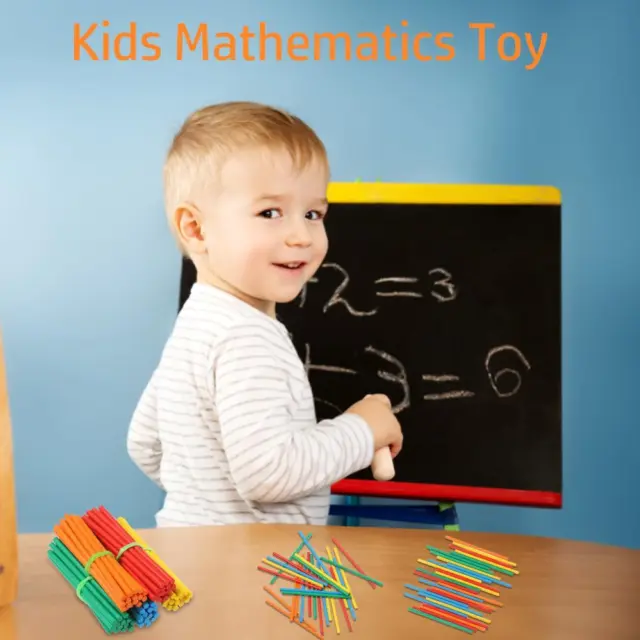Enseñanza Montessori Juguete de matemáticas para niños Contando palos de madera