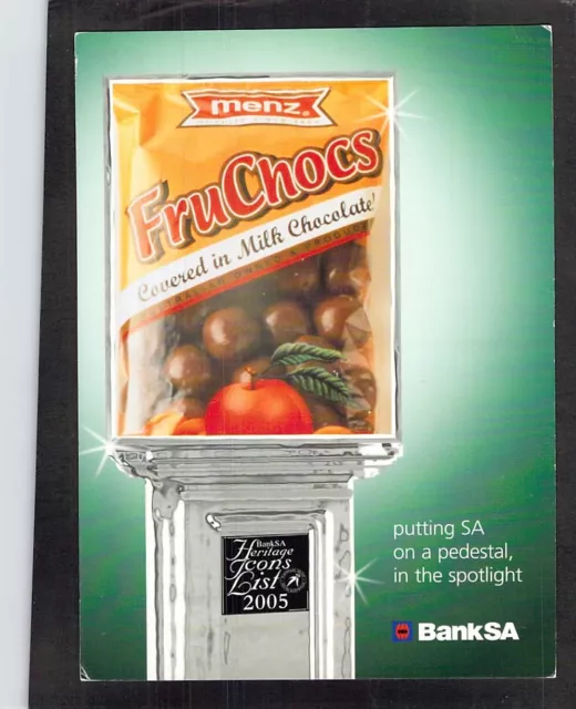 C8558 Advertising Australia SA Menz Fruchocs Heritage Icons postcard