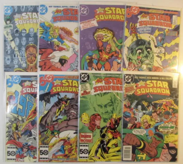 All Star Squadron Lot of 8 #39,49,54,55,56,57,58,59 DC (1986) Comic Books