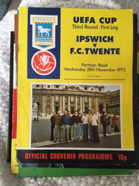 1973/4 Ipswich V FC Twente UEFA Cup