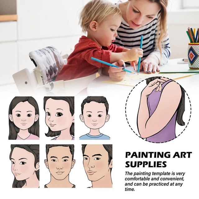 Makeup Painting Practice Template Reusable Painting Stencils For Kid HOT L59C