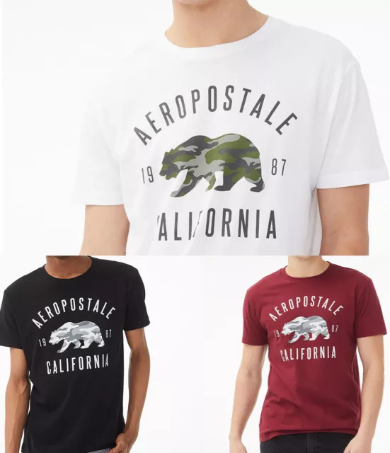 Aeropostale Mens Polar Bear Camo T-Shirts/Short Sleeve Sizes (/L/Xl/Xxl/3Xl)