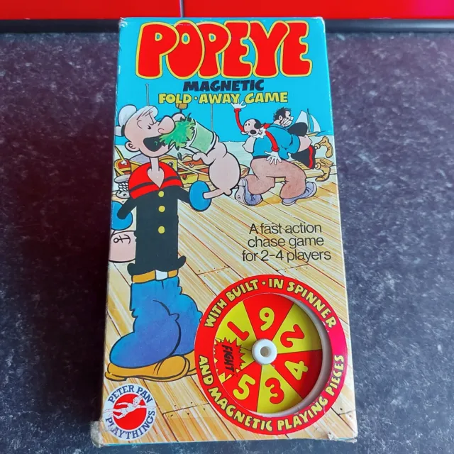 Vintage Popeye gioco magnetico pieghevole