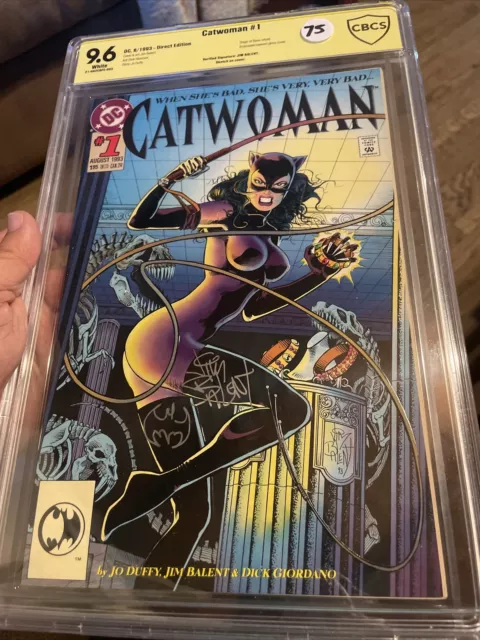 Catwoman 1 vol 2 Cbcs 9.6 NM+ (1993) Signed & Remark By Jim Balent