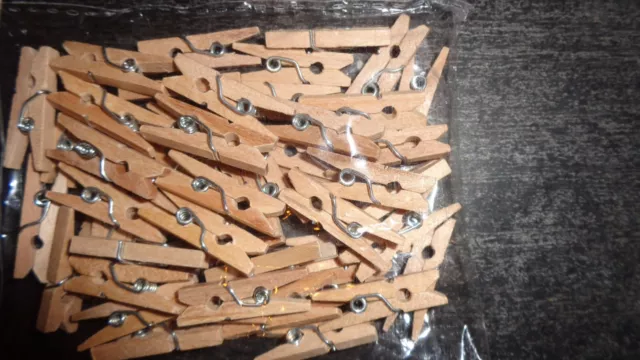 200 Mini Pinzas de madera 2,5cm Deco Pinzas de ropa Pinzas de madera Pinzas de madera 2