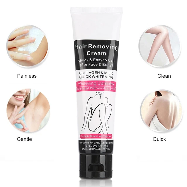 Depilatoria unisex removedor de vello corporal crema axilas brazos piernas eliminación indolora GSA