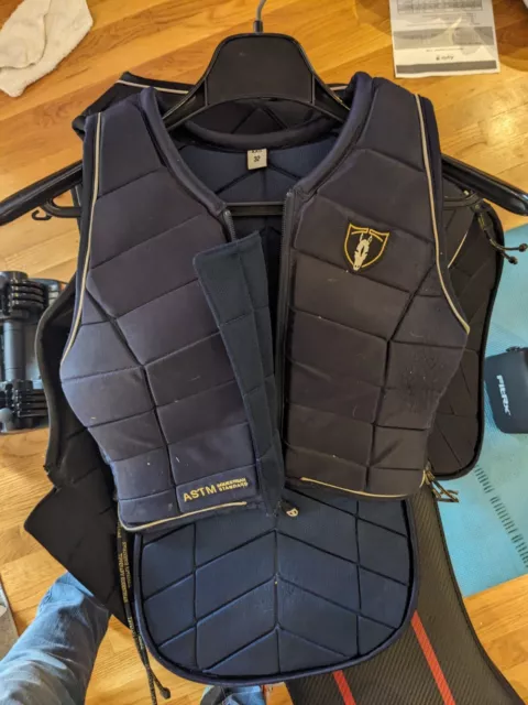 Tipperary Eventer Pro 3015 Protective Vest - Navy, XXS 32