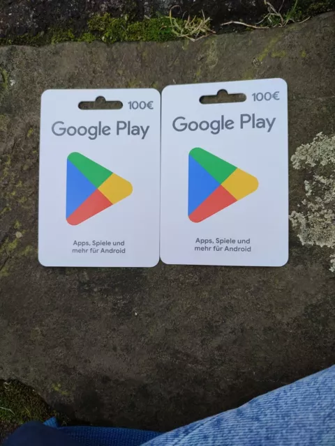 Zwei 100€ Google Play Karten 2