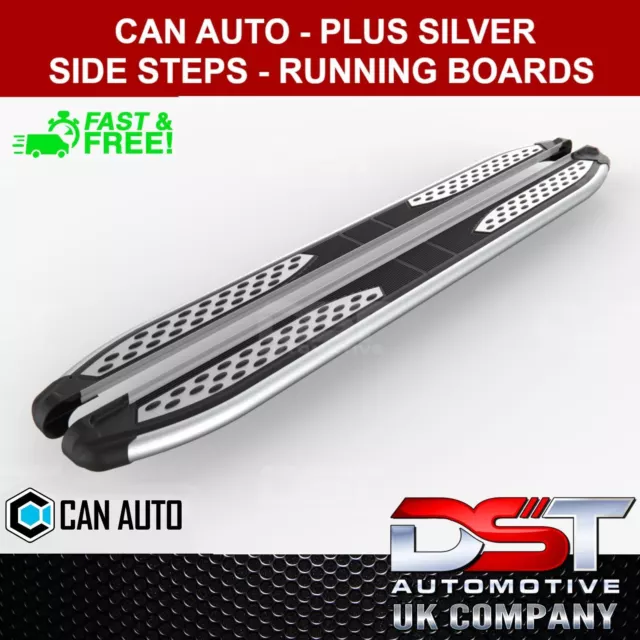 Plus Silver Running Board Side Steps For KIA SPORTAGE (QL) 2016-2021