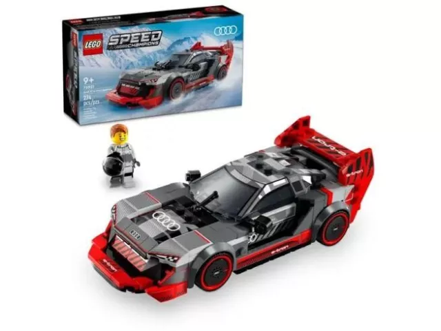 LEGO 76921 Speed Champions Audi S1 e-tron quattro Rennwagen, 1 Minifigur