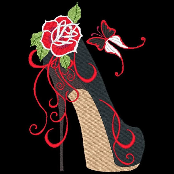Fashionista Shoes - 30 Machine Embroidery Designs (Azeb) 3