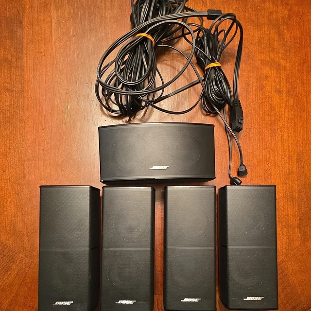 Lot De 5 Enceintes Bose Lifestyle Série Noire Avec Boîtes D'origine