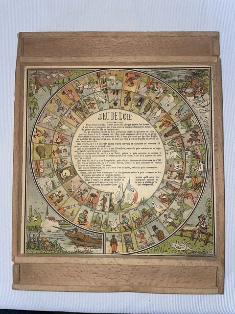 Jeu De L'Oie Ancien « Voyage Au Pays Des Fées » - Années 1950 - Éditeur Cabezi - Occasion