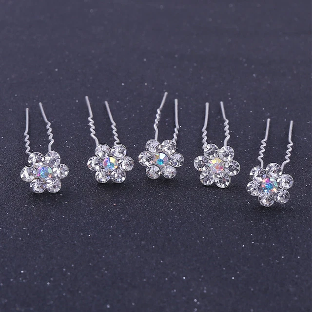20 Pcs Épingles À Cheveux Fleur Barrettes À Cheveux Pour Filles Des Roses