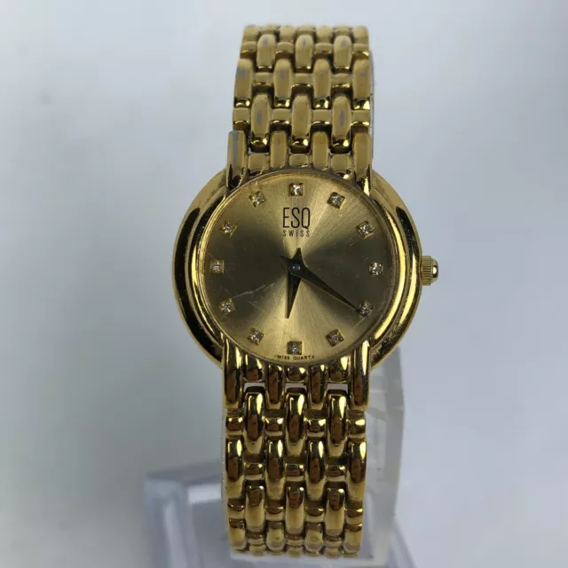 ESQ SWISS WOMENS E5114 Gold Tone Analog Quartz Swiss Movement