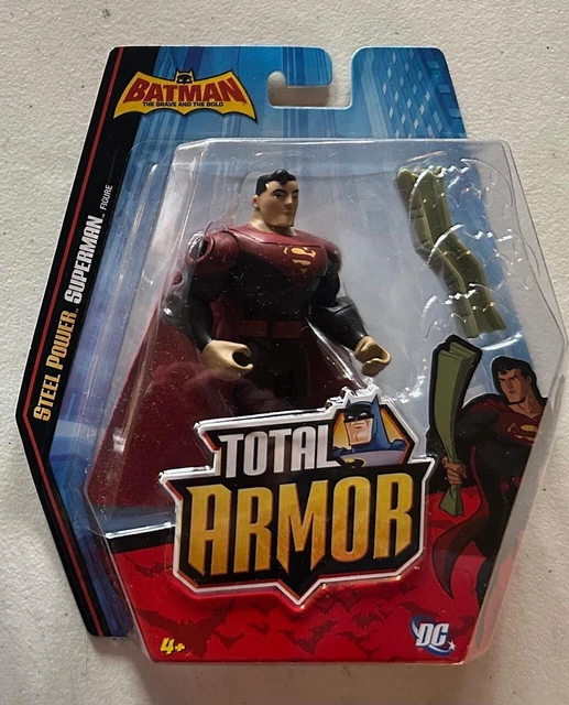 BATMAN THE BRAVE and the Bold Total Armor ACERO POWER SUPERMAN~NIP