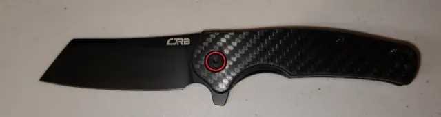 CJRB CUTLERY Folding Knife Crag (J1904) AR-RPM9 Powder Steel Black PVD Blade