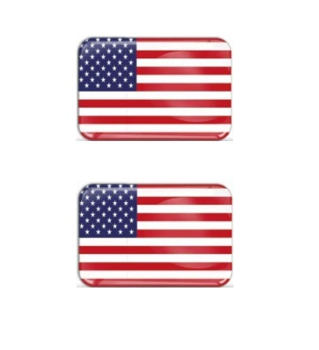 Sticker vlag van Amerika (4x2.5cm Sticker vlag van Amerika (4x2.5cm