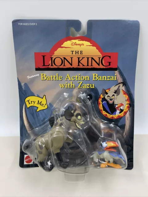 The Lion King Battle Action Banzai with Zazu Action Figures Disney NEW