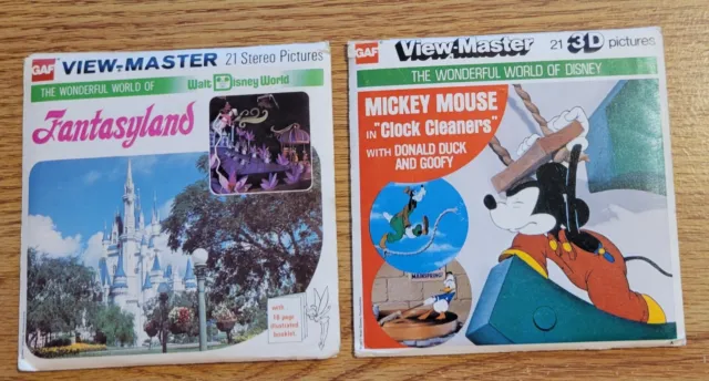 View-Master The Wonderful World Of Disney Fantasyland & Mickey Clock Cleaners
