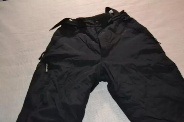 39736 Columbia Ski Pants Snowboarding Black Nylon Size Small Womens 3