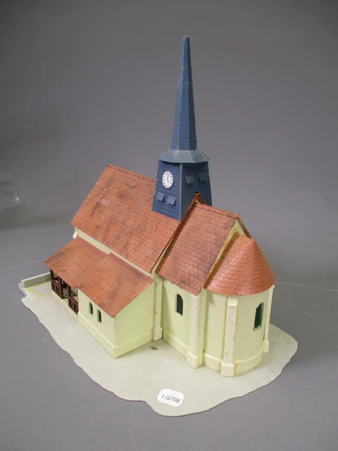 Lot De Maquettes Montées Jouef 1058 - Menuiserie, Hangar, Chapelle, Tracteur - HO 1/87