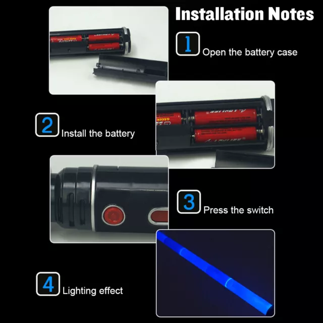 (3) Retractable LED Light Emitting Sword Real Simulated Sound Effects