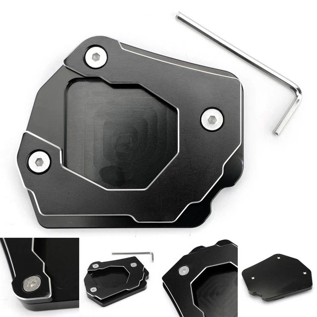 Sidestand Plate Kickstand Extension Pad CNC Aluminium For BMW F800GS 08-16 F7