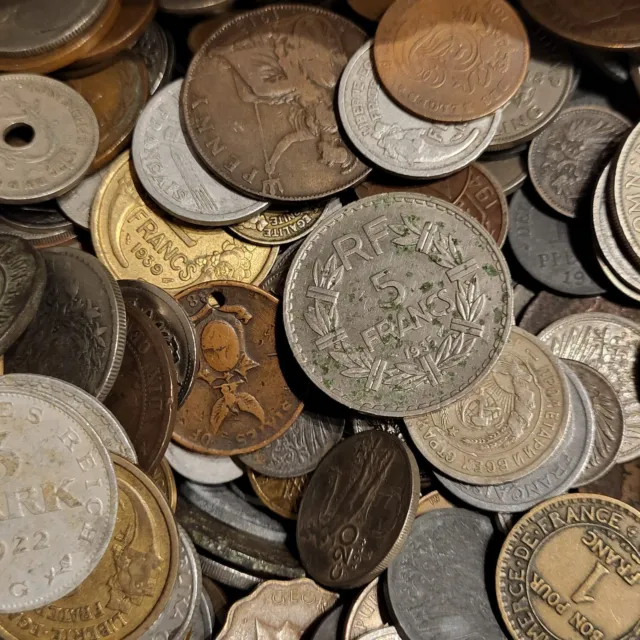 1 kg überwiegend alte Münzen vor 1951 - Konvolut - Kilo - Kiloware - Lot