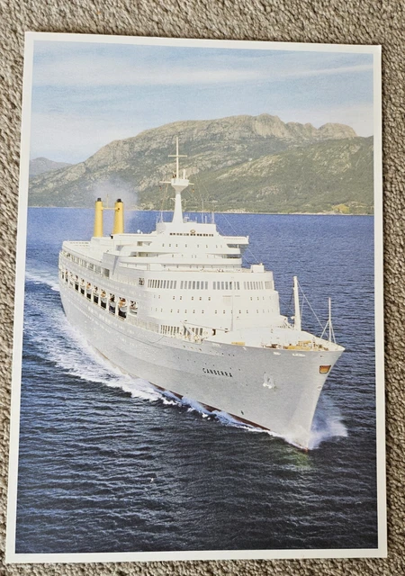 Vintage 'Canberra' Cruise Dinner Menu  Monday, 4Th November 1991