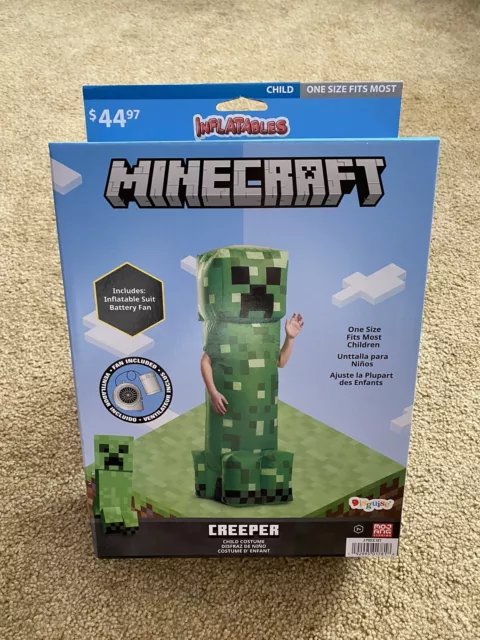 Kid's Minecraft Creeper Inflatable Costume