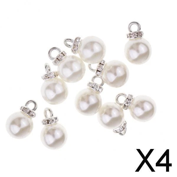 2 7er Pack 10 Stück Kristallperlen Strass Anhänger Charms für Die DIY