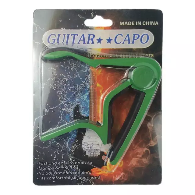 Aluminum Guitar Capo Spring Trigger Electric Acoustic Clamp Quick Release GREEN