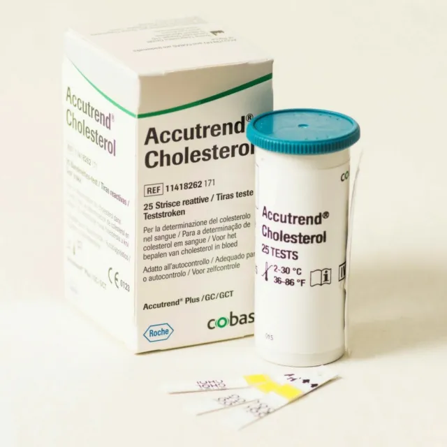 Roche Accutrend strisce reattive colesterolo confezione da 25 - EXP 01/2024