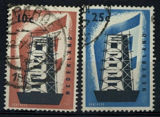 Netherlands 1956 SG#836-7 Europa Used Set #E90042