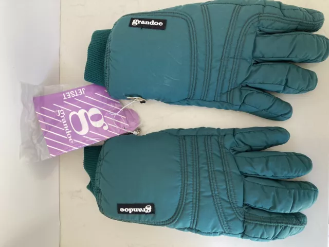 Grandoe Gloves Mens Size Large Soft Flex Ski Snowboard Green NWT