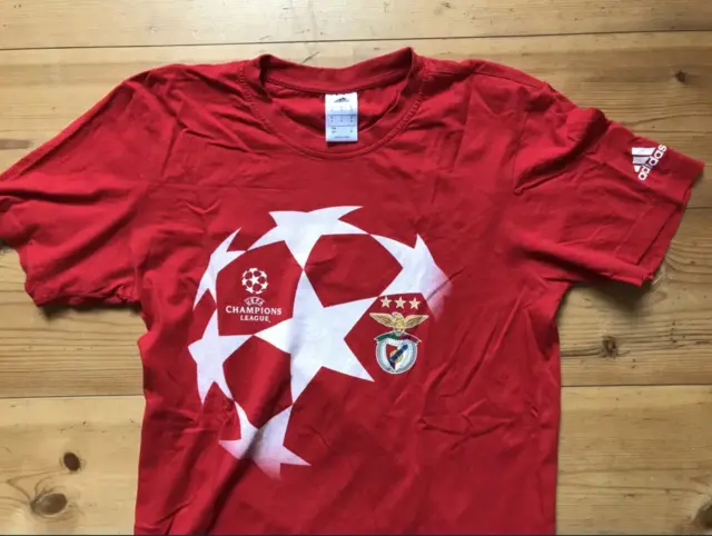 Rare Benfica Champions League Commemorative Jersey Adidas Special Edition SLB