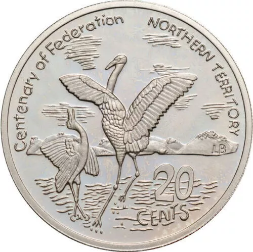 2001 Centenary of Federation - Northern Territory - 20c Coin  Extremely Fine.