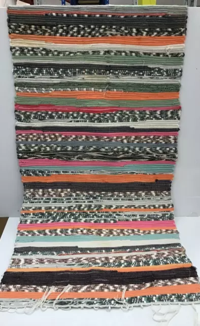 Multi-Coloured Small Woven Rug - Pre-Owned Good Condition (S3)