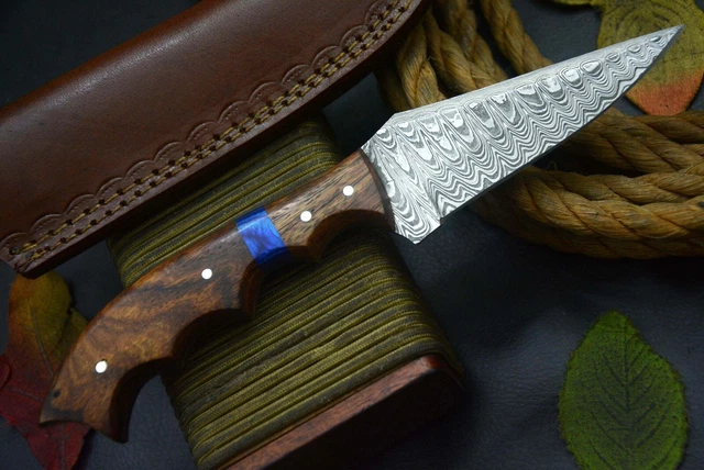 Custom 8.2"OAL Hand Forged Damascus Steel Hunting Knife Handmade (Q707-I) 3
