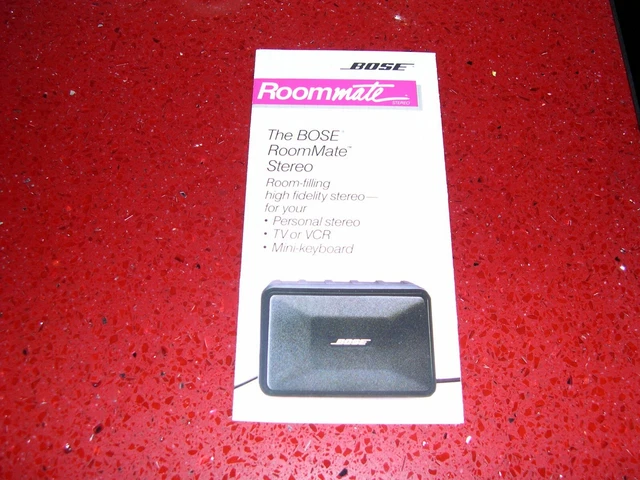 1984 Bose Roommate Stereo Brochure (8 Page Foldout)