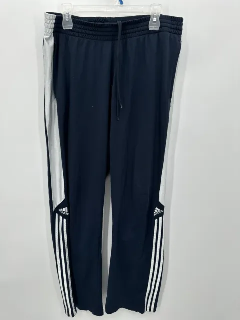 Adidas Navy Blue Athletic Pants Men’s Size XL White Logo Track 3 White Stripes