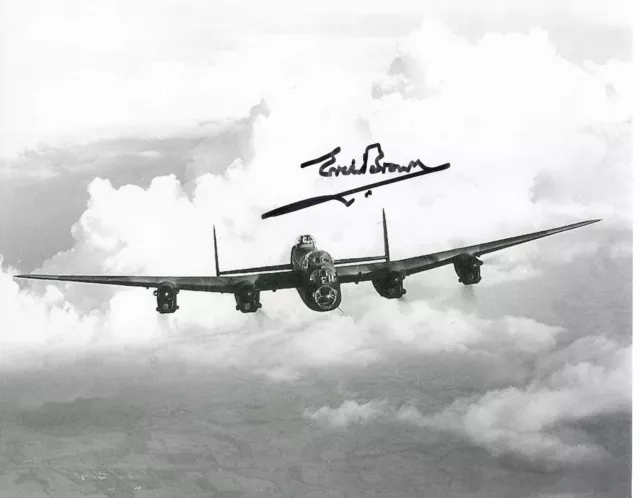 Eric ""Winkle"" braun CBE, DSC, WW2 PILOT original signiertes Autogramm 10x8 COA 36667