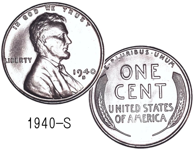 1940 S BU Lincoln Wheat Cent