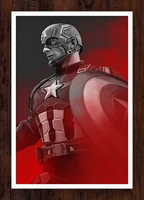Team Captain America Limited Gicl?e Print Art Poster #25 13x19