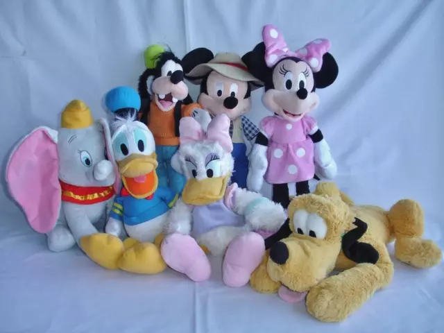 7 Lot DISNEY Mickey Mouse Clubhouse Plush Minnie Donald Daisy Duck Pluto Goofy